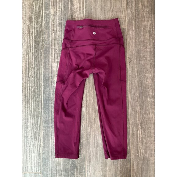 Lululemon Mind Over Miles Crop 17" Marvel size 2 - Picture 3 of 5